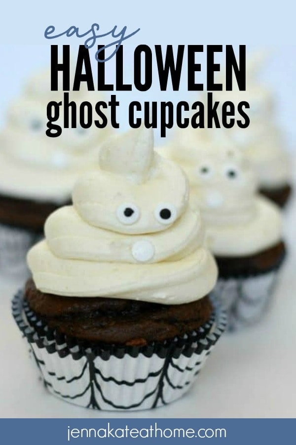 These simple Halloween ghost cupcakes are a sweet treat for Halloween parties