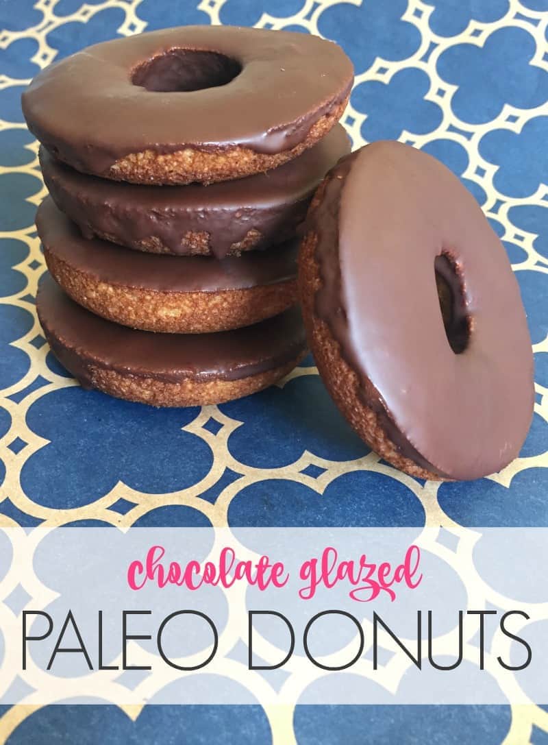 You have to try these! These decadent chocolate glazed donuts don't compromise on taste but they are Paleo, dairy-free, refined sugar free!