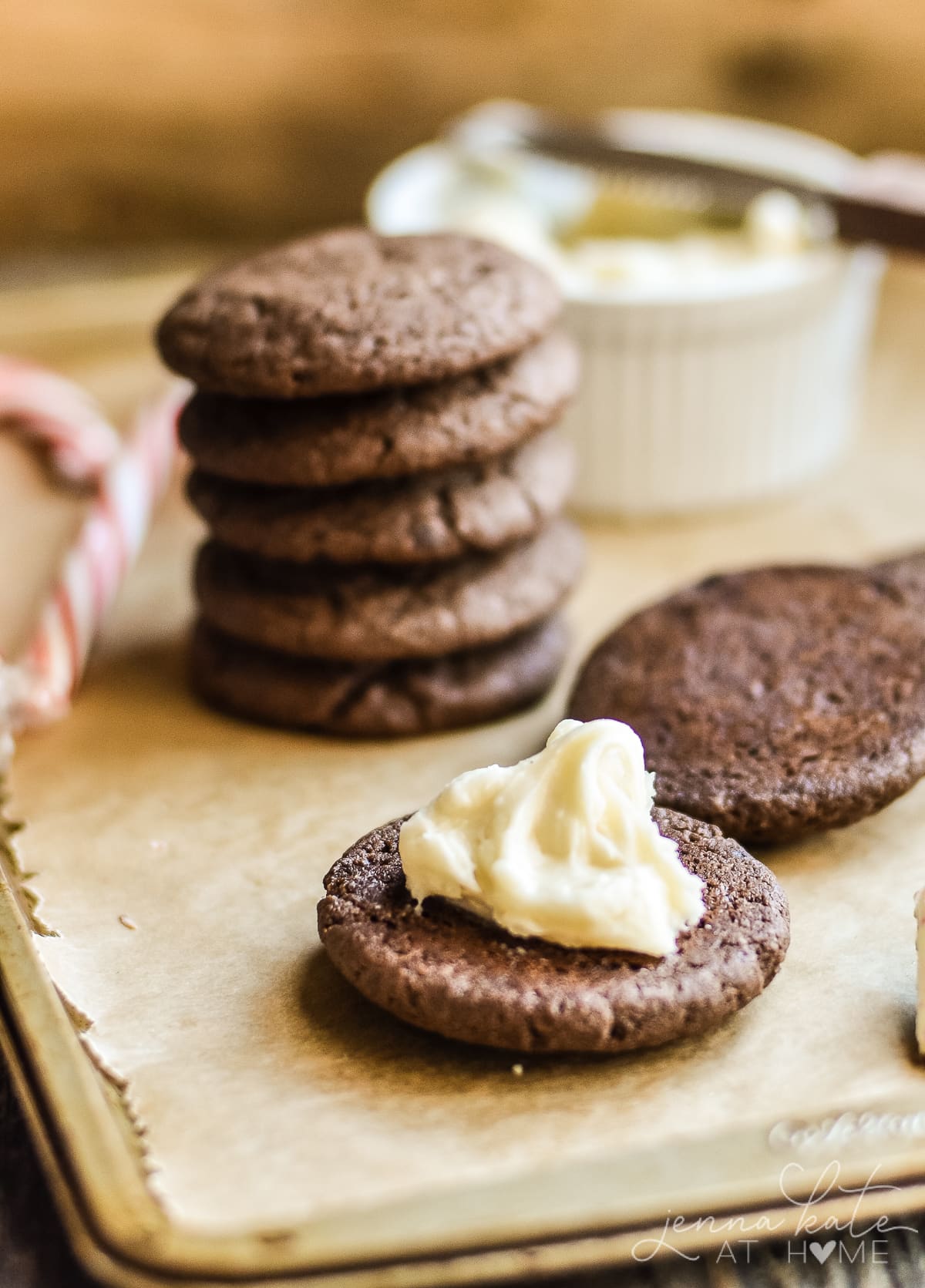 The best ever chocolate sandwich cookies for Christmas