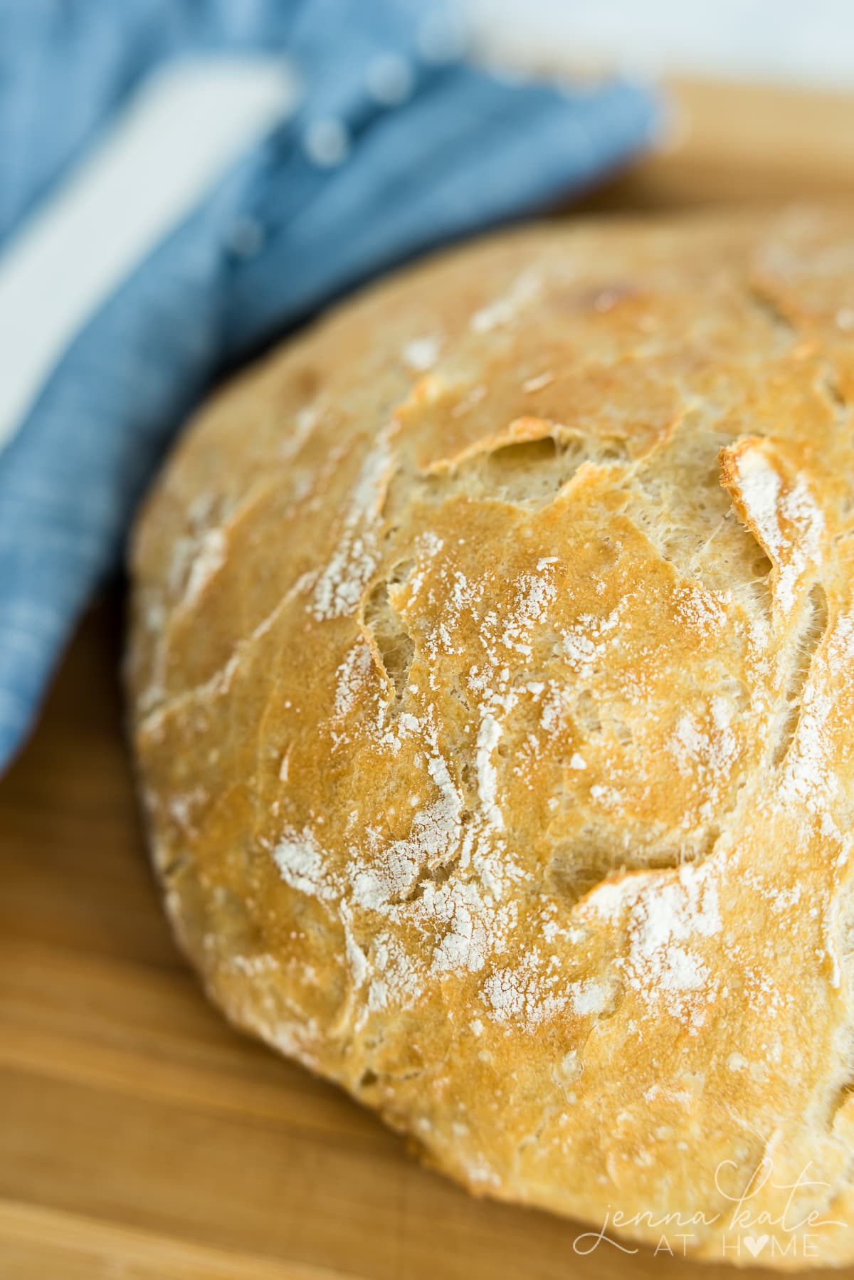 crusty bread loaf close up