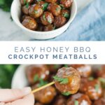 Crockpot Honey BBQ Meatballs