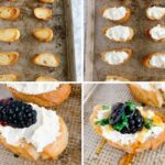 how to make blackberry and goat cheese crostini