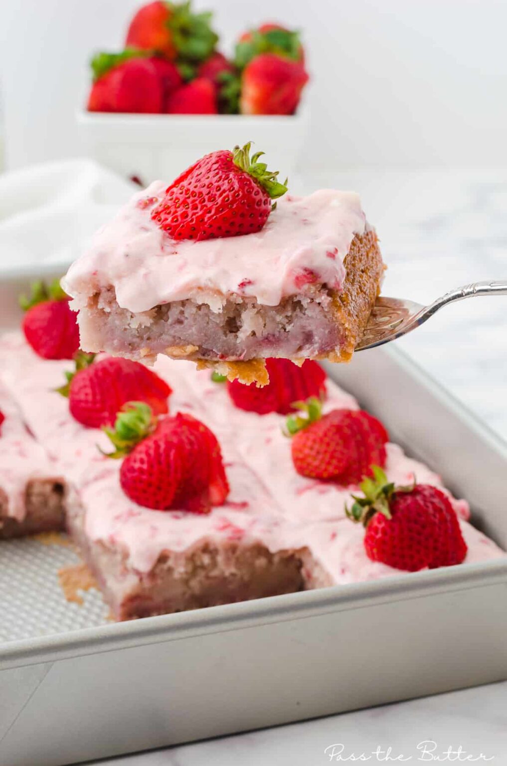 Old Fashioned Strawberry Cake Pass The Butter