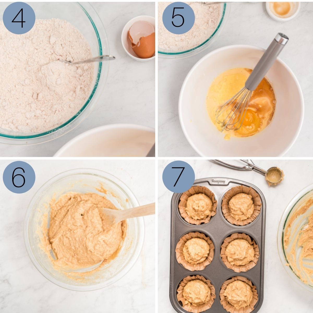 how to make the eggnog muffin batter