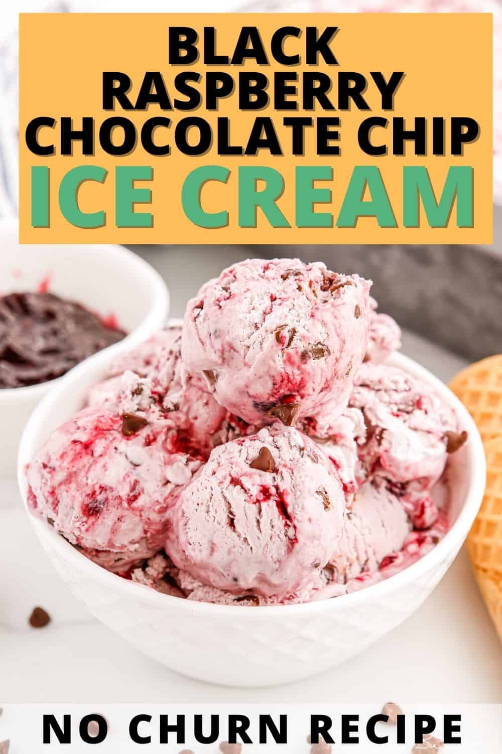 Black Raspberry Chocolate Chip Ice Cream - Pass The Butter