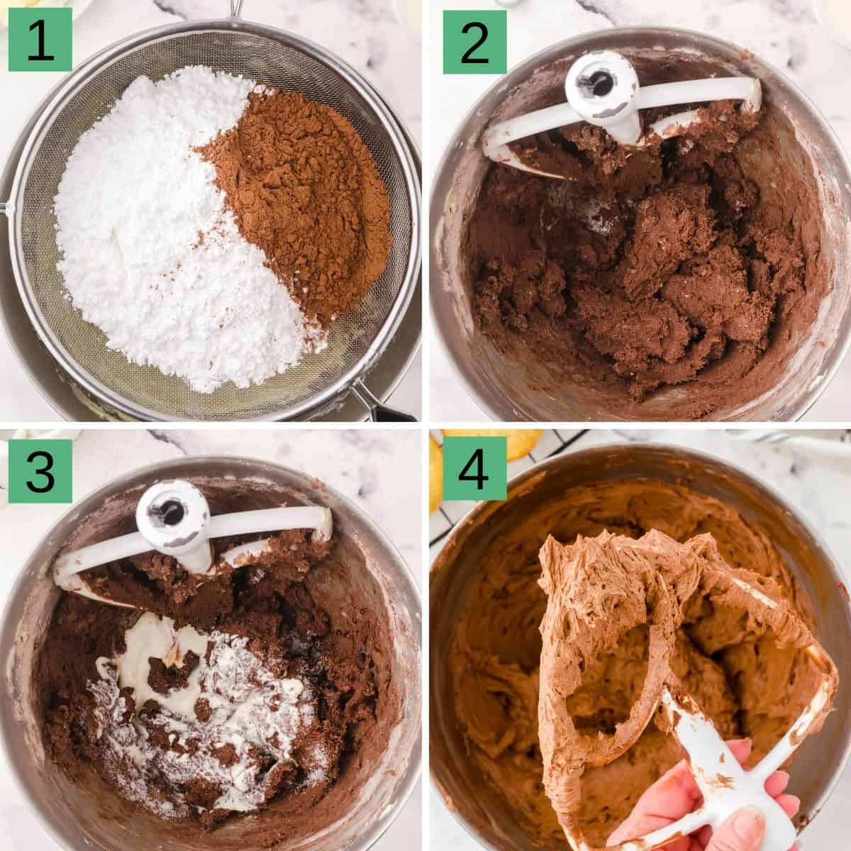 how to make the chocolate buttercream frosting
