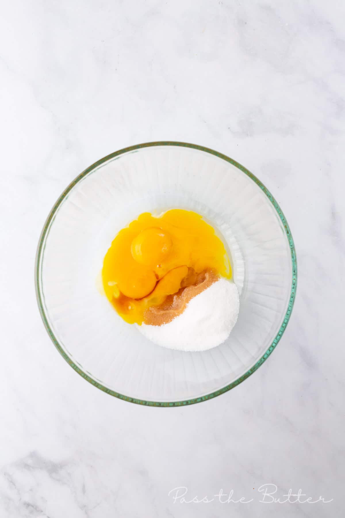 beat egg yolks, sugar and vanilla together