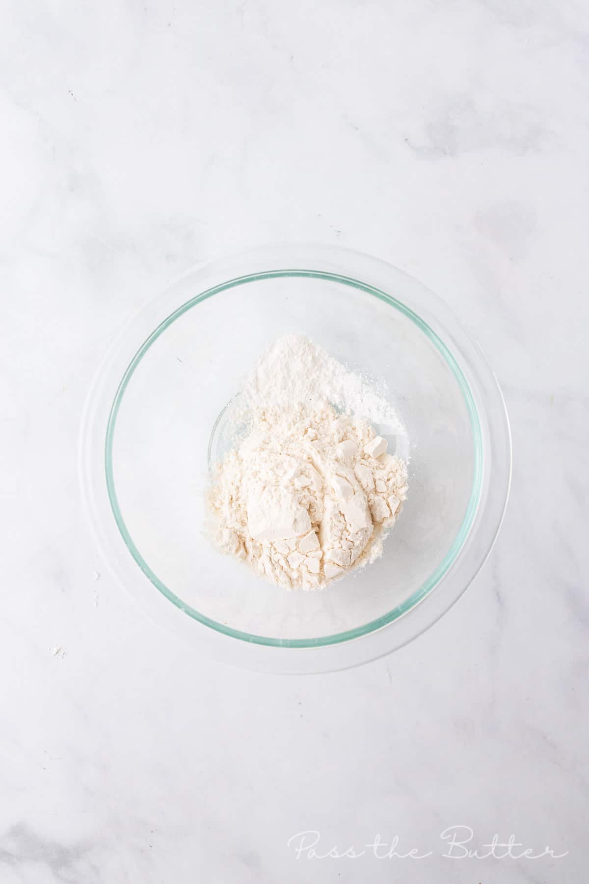 Combine flour, baking powder and salt in a small bowl