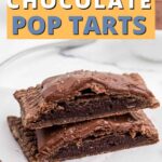 chocolate pop tarts pin image